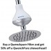 Shower Filter :: High Output :: with advanced Carbon Free Technology Uses 100% KDF-55 Material (8 oz.) to Safely Remove Chlorine & Other Contaminants Hot or Cold by QwenchPure - B017QIT964